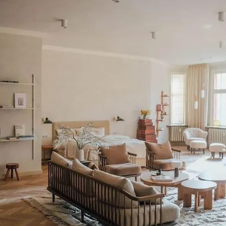Loft Mit Blick Ins Gruene Und Balkon 公寓 屈里茨